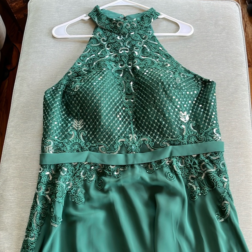 JJs House A-Line Chiffon Lace Dress